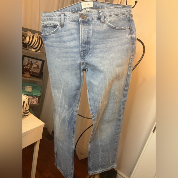 Frame Jeans “Le Pixie Slouch” in Limelight Clean NWOT - Picture 10 of 15